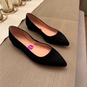 J. Crew Black Suede Flats